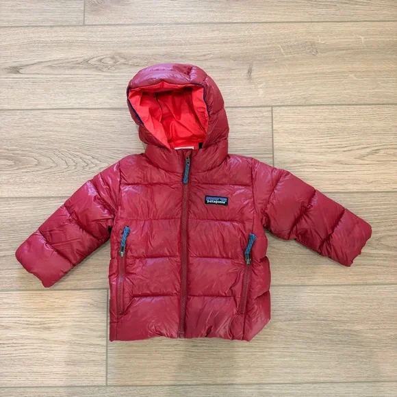 Patagonia Baby Hi Loft Down Jacket Red - Picture 1 of 3